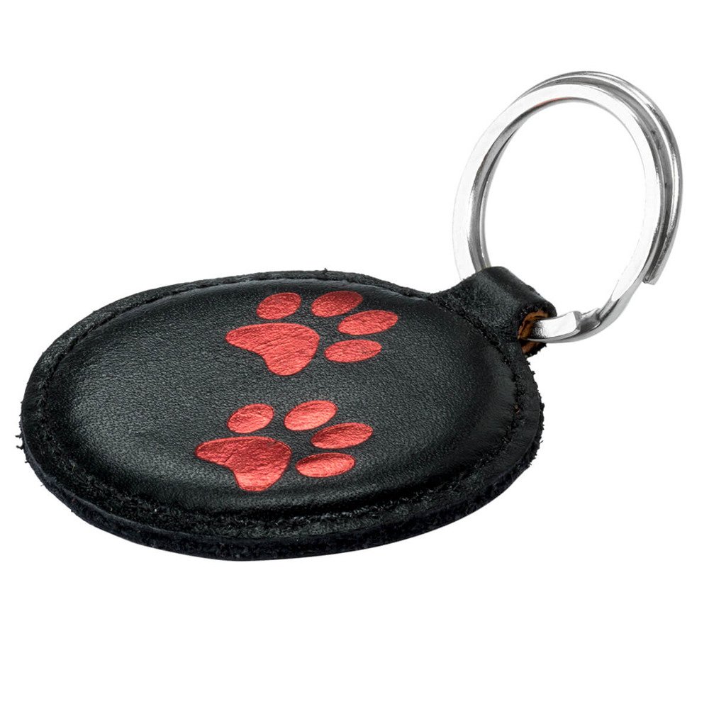 Keychain - Costa Black - Two Paws Red